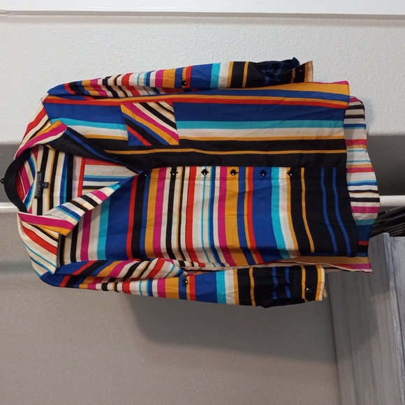 mishca Tops - Colorful button down blouse
